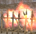 Burning Fence - A fence set on fire, it can heavily damage players or zombies if they come in contact with it. Chapters: 6~7, 11, 15 Soul: 500