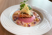 Salmon Poiré with Beurre Blanc Sauce (サーモンポアレ彩野菜のブールブランソース) ¥2,600