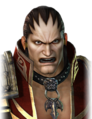 Angry facial expression