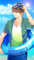 Beach party portrait