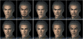 Male face set
