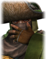 Surprised facial expression