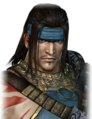 Angry facial expression