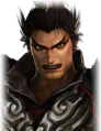 Angry facial expression