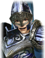 Happy facial expression with helmet