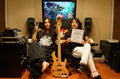 Hideki Sakamoto and KenKen making music for the game