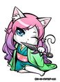 Hatsu-nyan in Samurai Cats