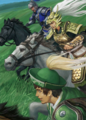 Shin Sangoku Musou Apuri portrait with Ma Chao and Pang De