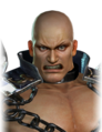 Angry facial expression