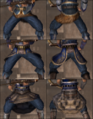 Crossbow wielder lower half parts
