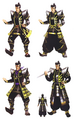 Samurai Warriors 3 rough concept