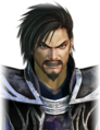 Angry facial expression without eyepatch