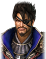 Happy facial expression with eyepatch