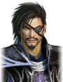 Normal facial expression with eyepatch