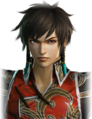 Angry facial expression