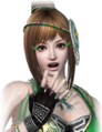 Surprised facial expression