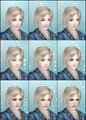 Female face set