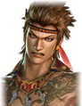Angry facial expression