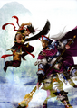 Paired artwork with Xu Huang