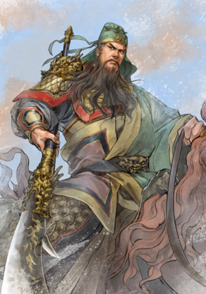 Guan Yu Watercolor Artwork (ROTK13PUK DLC).png