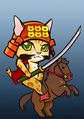 Sanyada Nobutsuna in Samurai Cats