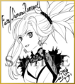 Campaign illustration drawn and signed by Koyama Hirokazu