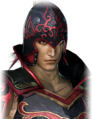 Angry facial expression