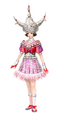 Peach Orchard Dress costume set