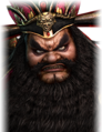 Angry facial expression