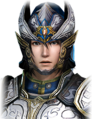Surprised facial expression with helmet