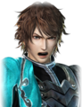 Angry facial expression