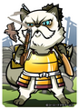 As Nobunyaga's vassal