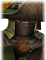 Angry facial expression