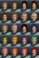 Available hair colors