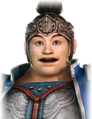 Surprised facial expression