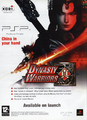 Dynasty Warriors PSP ad flyer