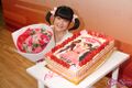Birthday cake made for idol Momoko Tsugunaga's (Momochi's) 22nd birthday