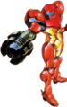 Samus readying a Missile