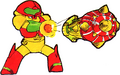 Artwork of Samus shooting a Missile from the Metroid manual