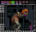 Bipedal appearance in Super Metroid