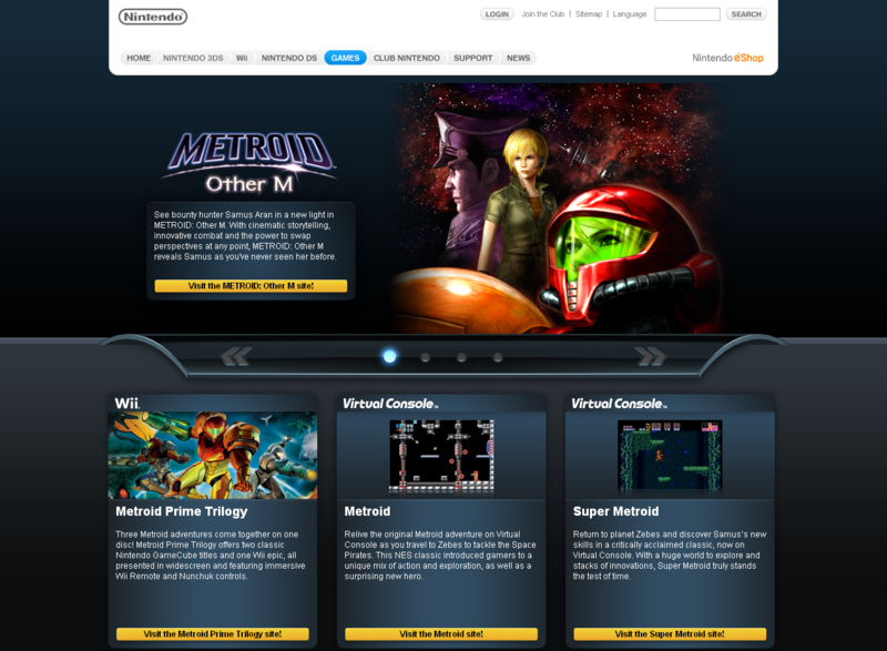 File:Nintendo of Europe Metroid Hub Site.png