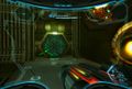An Elysian Blue Door from Metroid Prime 3: Corruption.