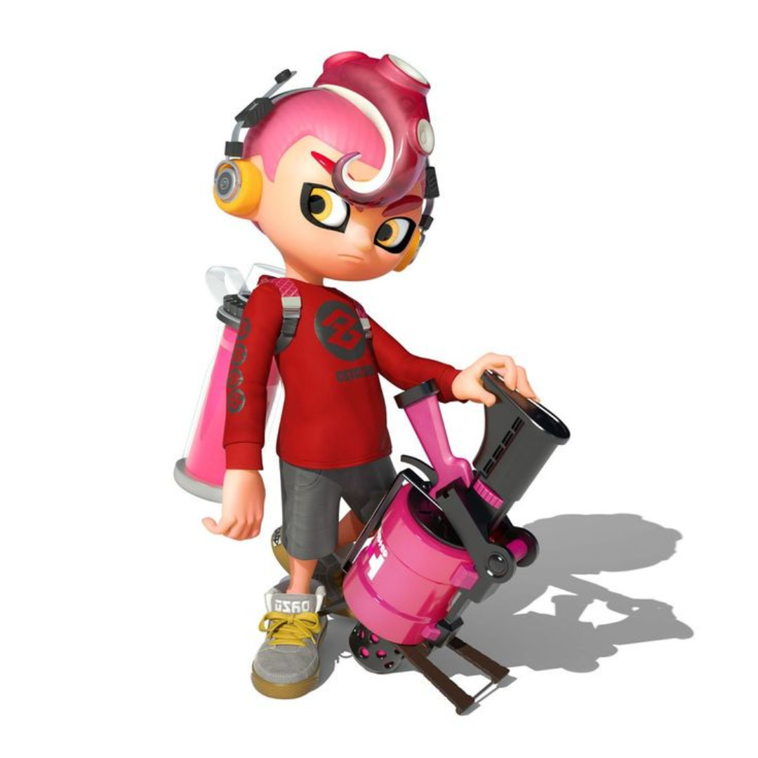 File:NSO Splatoon 2 April 2022 Week 4 - Character - Octoling with .52 Gal.png