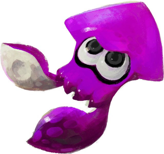 File:Splatoon - Squid 2D purple.png
