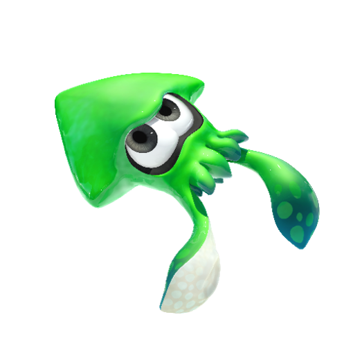 File:NSO Splatoon 2 April 2022 Week 1 - Character - Green Squid.png