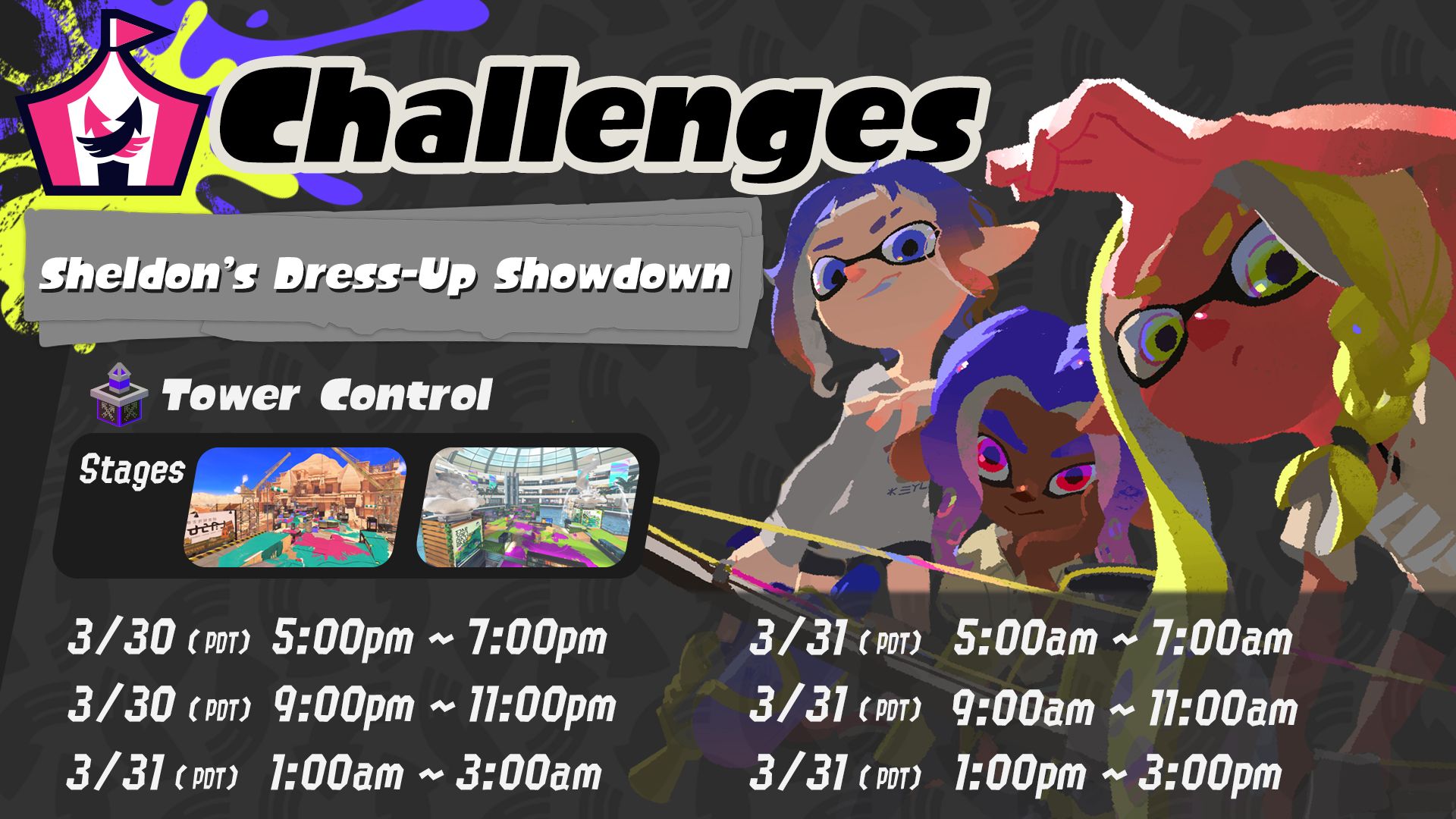Sheldon Splatoon File:S3 Sheldon's Dress-Up Showdown March 2024 NA.jpg - Inkipedia, the ...