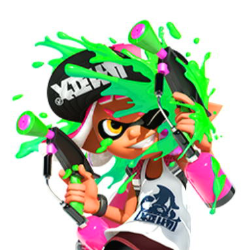 File:NSO Splatoon 2 April 2022 Week 3 - Character - Pink Inkling with Green Ink.png