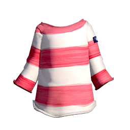 Pink Easy-Stripe Shirt - Inkipedia, the Splatoon wiki