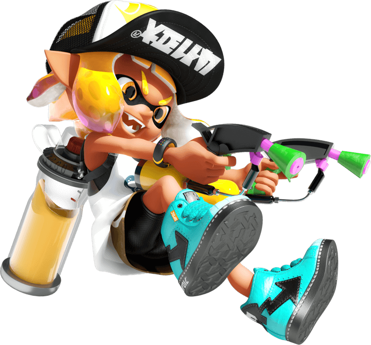 File:Splatoon 2 Inkling girl with Splat Dualies yellow.png - Inkipedia ...