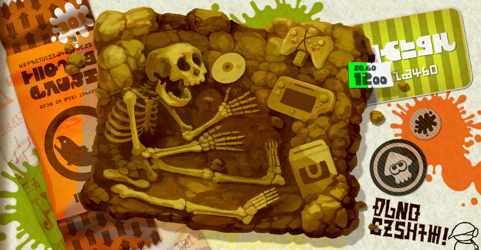 sunken scrolls 26 from Splatoon single player campaign